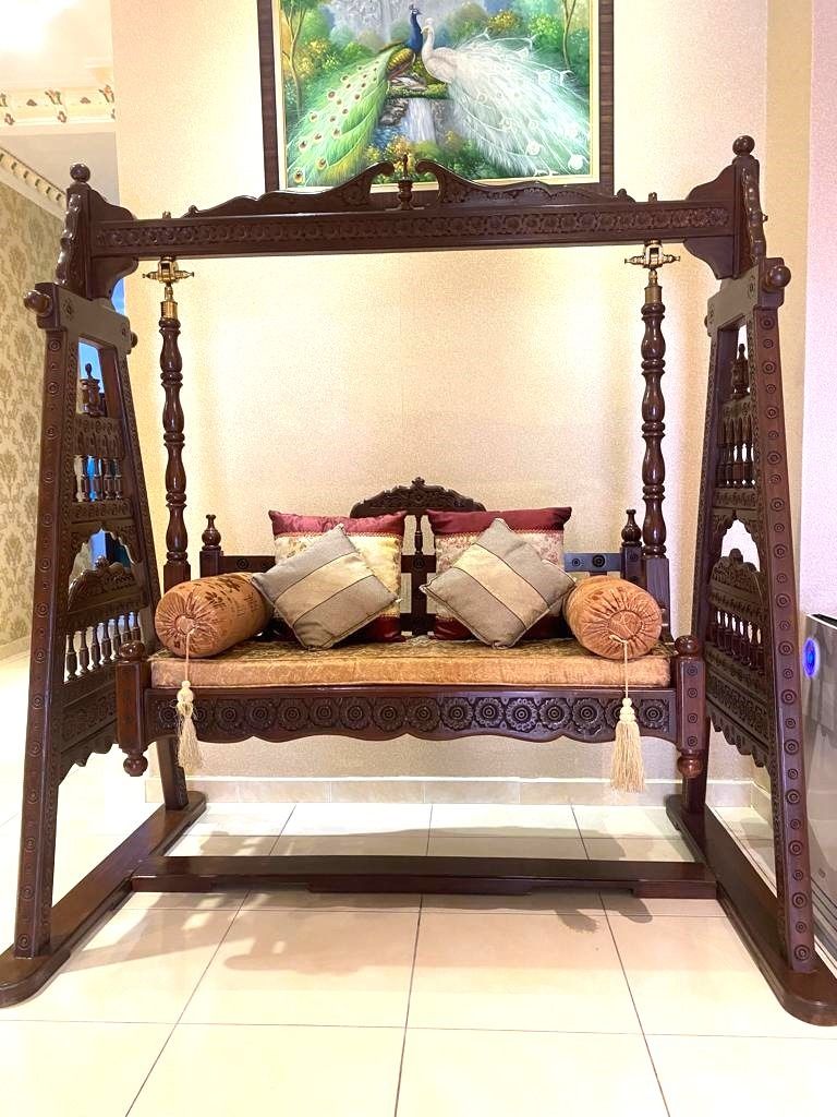Indoor wooden swing with stand shop