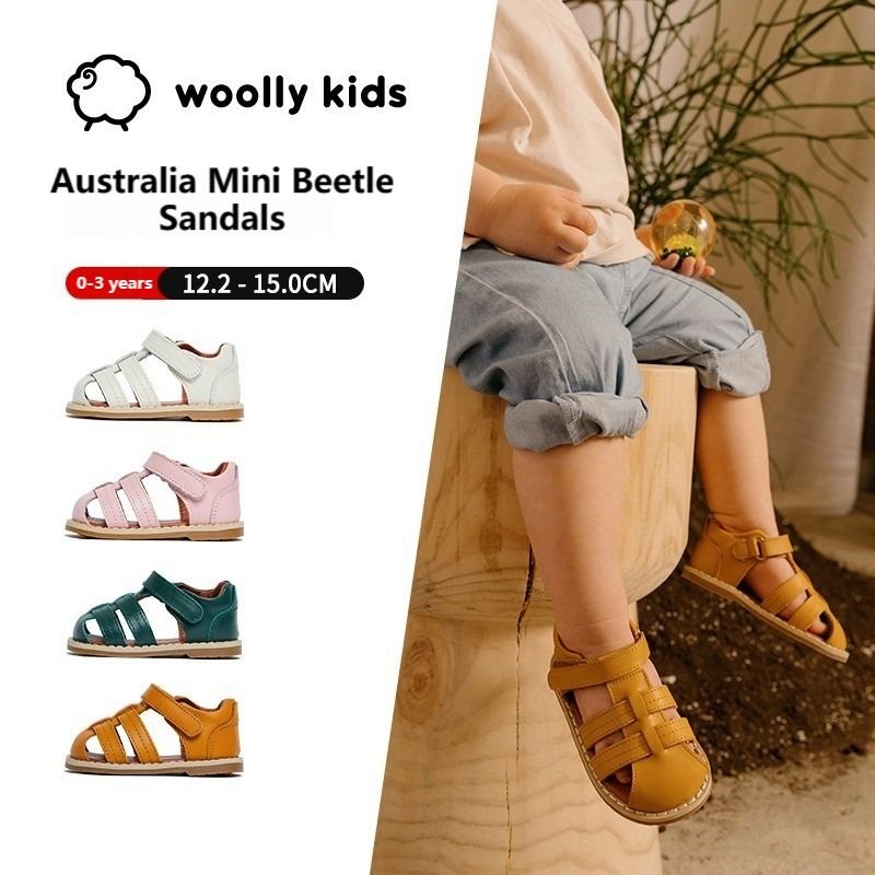 Woolly kids Mini Beetle Gladiator Sandals Flat Shoes Toddler shoes