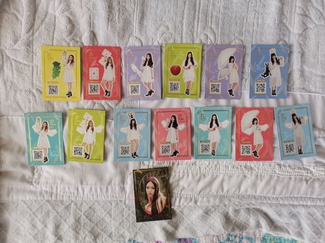 WTS Oh My Girl Windy Day photocards, Hobbies & Toys, Collectibles