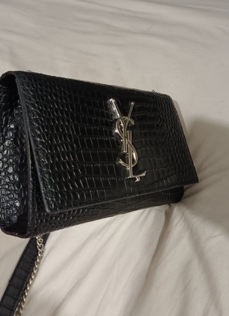 Ysl Kate Crocodile, Luxury, Bags & Wallets On Carousell