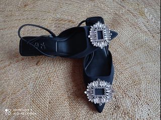 Zara jeweled shoes