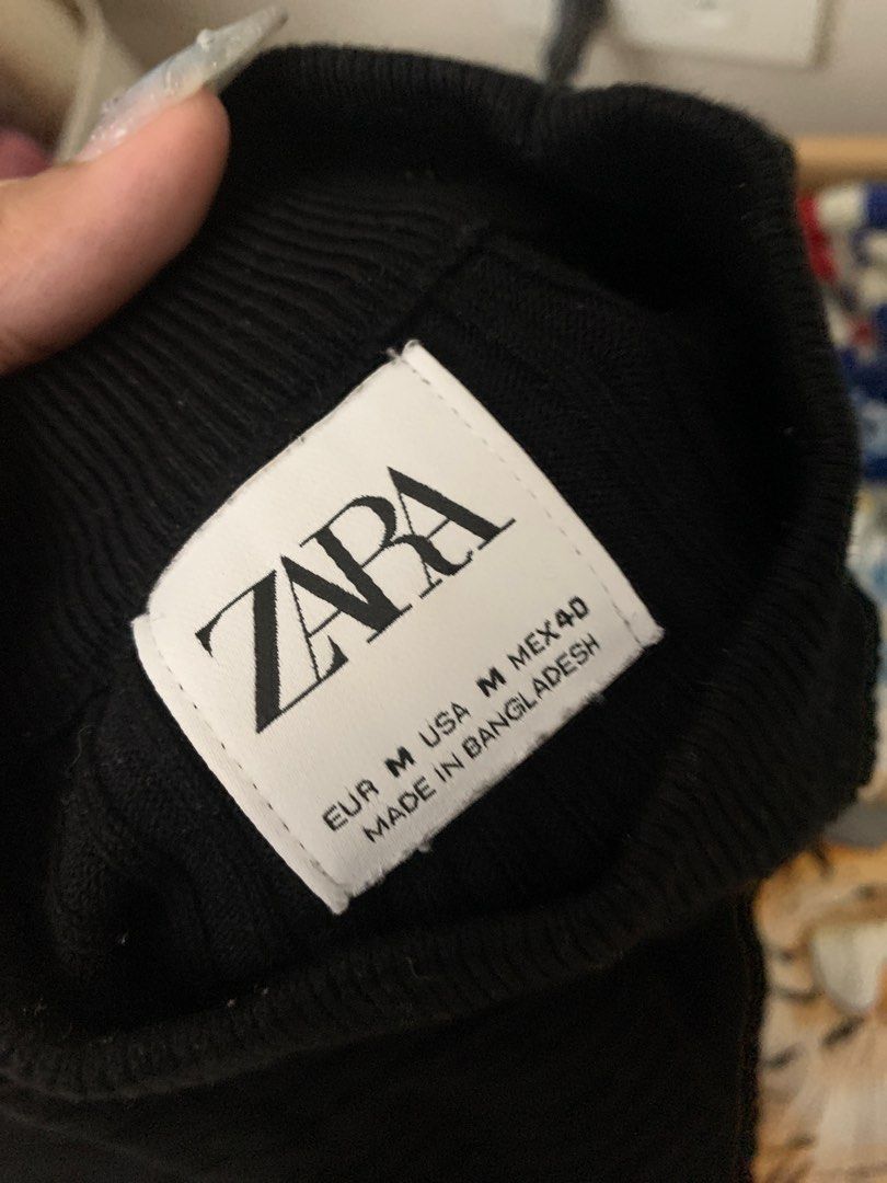 Zara Knit Black Turtleneck MENS Men s Fashion Tops Sets