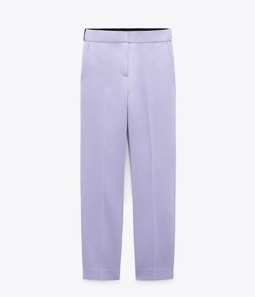 Zara lilac trousers discount