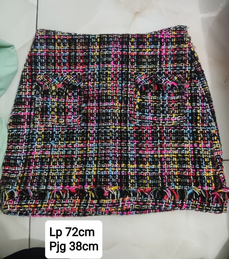Tweed rok zara deals