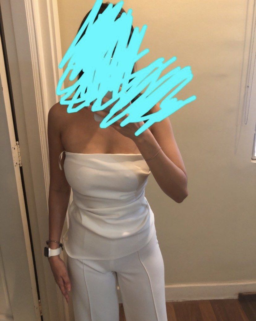 Zara Strapless Top with Buckles