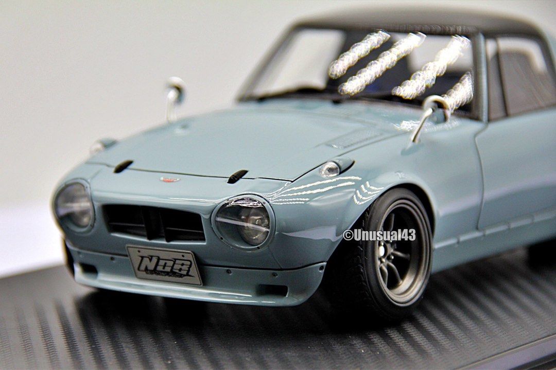 1/18 Ignition Model Toyota Sports 800 NOB Hachi Light Grey ...