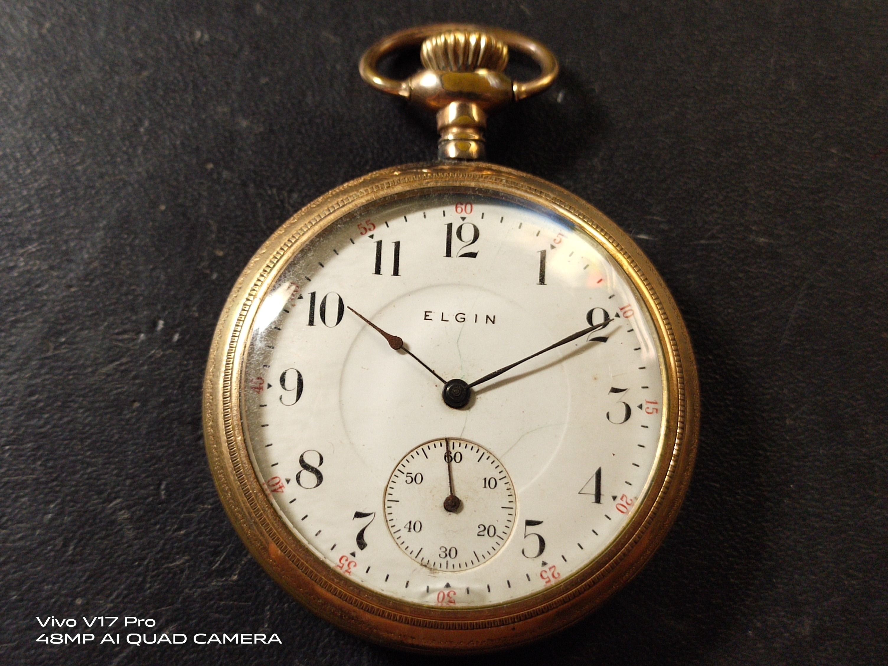 Elgin quartz pocket cheap watch