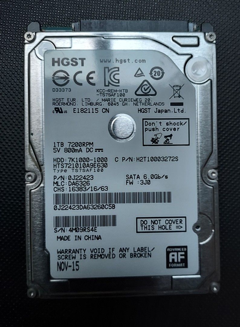 Free 1TB HDD (Description), 電腦＆科技, 電腦周邊及配件, 硬碟及儲存器 - Carousell