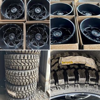 22” American Truxx Bnew mags 6Holes pcd 135-139 with 33x12.5R22 Fury Tire Mud terrain