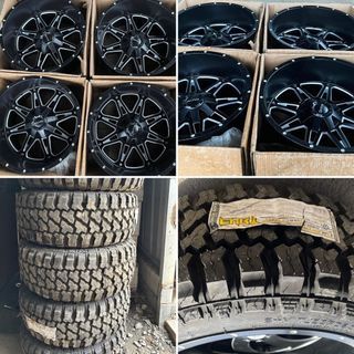 22” Onyx mags 6Holes pcd 135-139 with 33x12.5R22 Fury Mud Terrain Tires for 95K