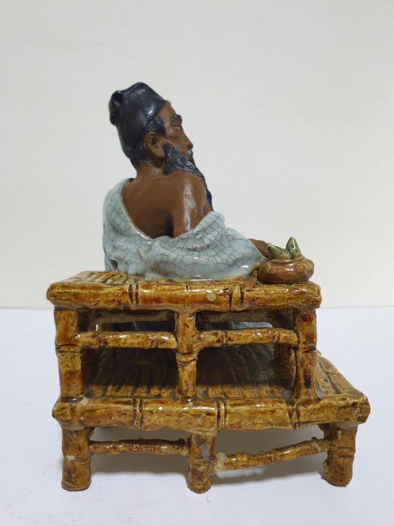 28x23x26cm 石湾诗人苏东坡Vintage Shiwan crackle glazed porcelain statue sculpture  display China poet, Hobbies & Toys, Memorabilia & Collectibles, Vintage  Collectibles on Carousell