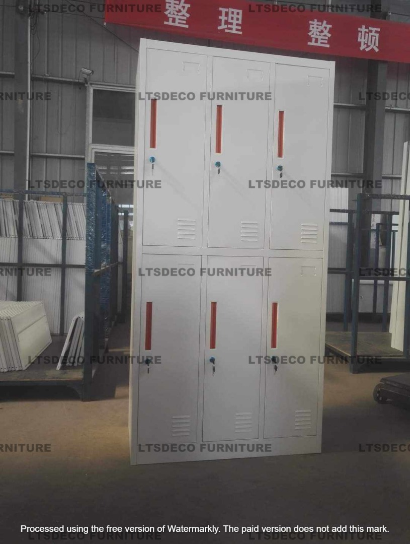 6-DOORS STEEL LOCKER OFFICE PARTITION FURNITURE on Carousell