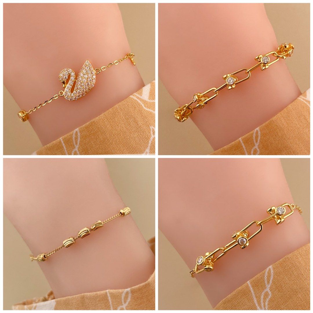 916 GOLD BRACELET ENAMEL