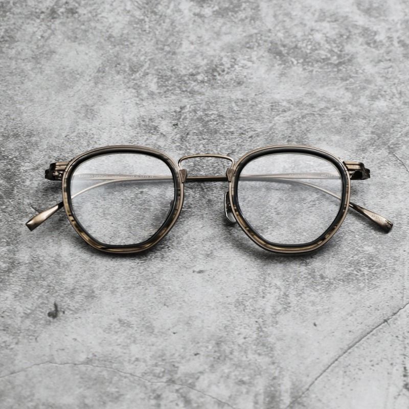 金子眼鏡, KJ-60 , BRS , SIZE:44-23-145, 女裝, 手錶及配件, 眼鏡 
