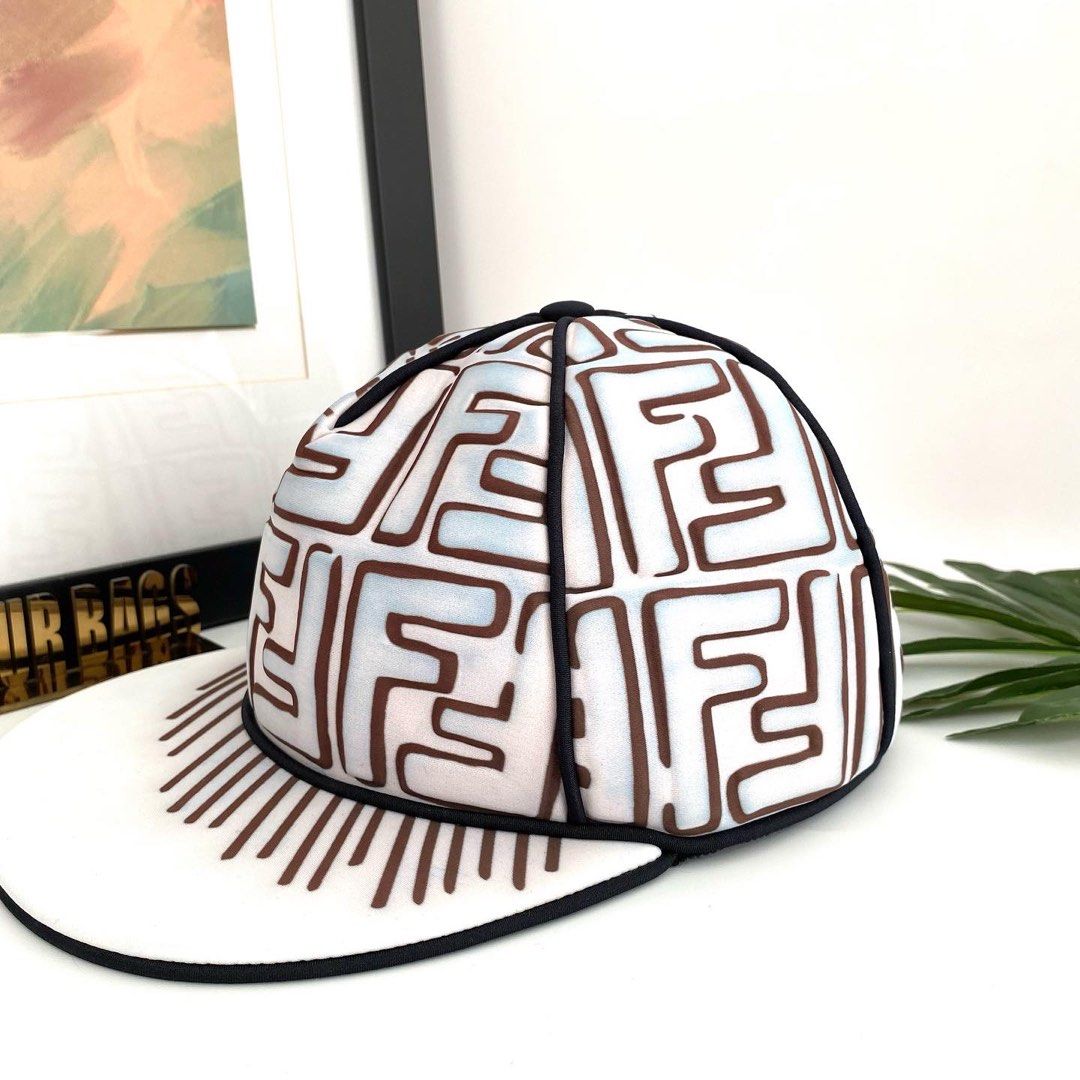 White cheap fendi hat