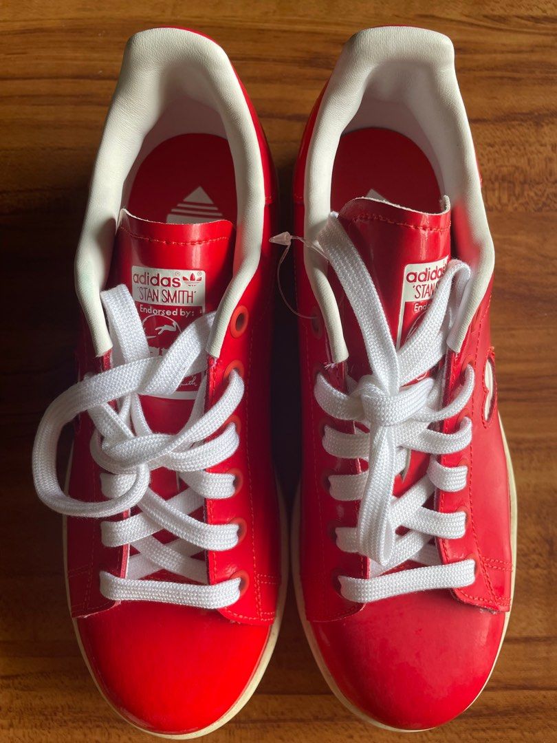 Adidas superstar red best sale patent