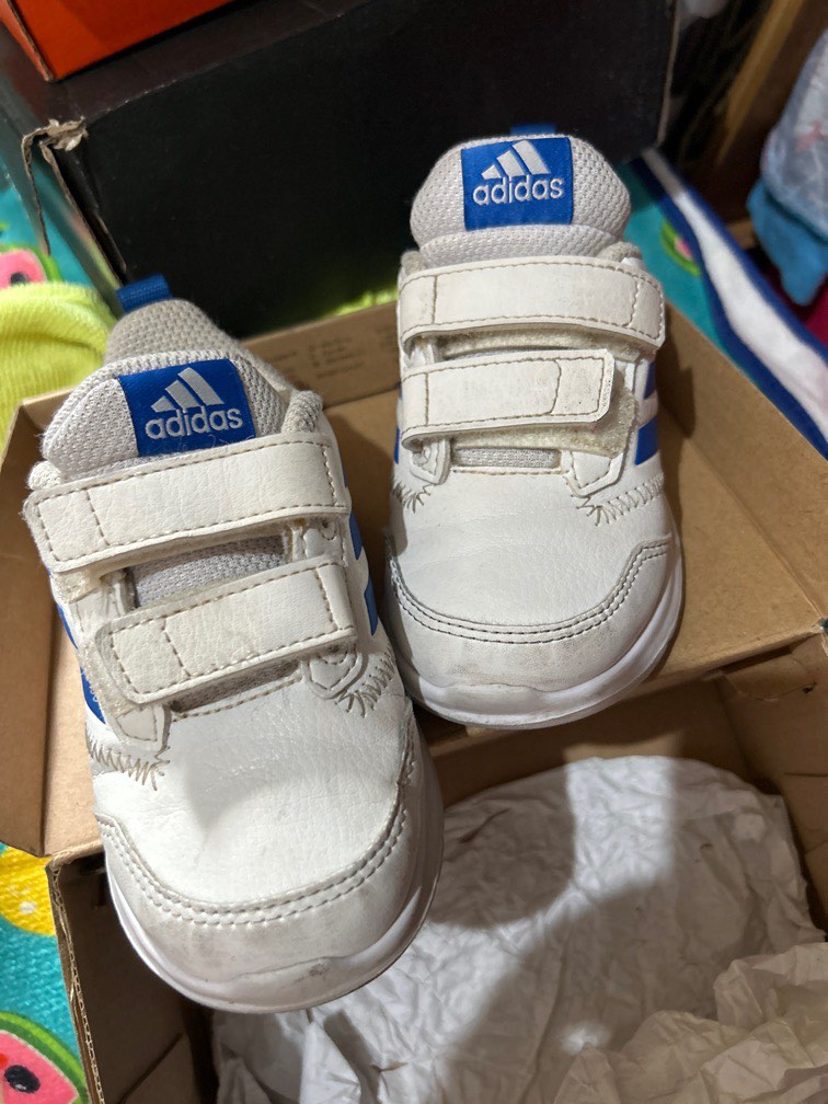 ADIDAS WHITE RUBBERSHOES KIDS on Carousell