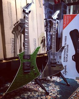 Jackson X Series Kelly KEXQ Electric Guitar, Transparent Green, New Jackson  Gig Bag