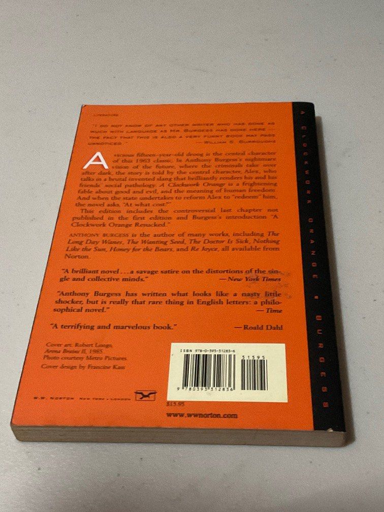 Anthony burgess a clockwork orange (Category: Storybooks) located in Quezon City. Submitted by d.declutter (Listing ID 1248257736, Image 2). Description: .