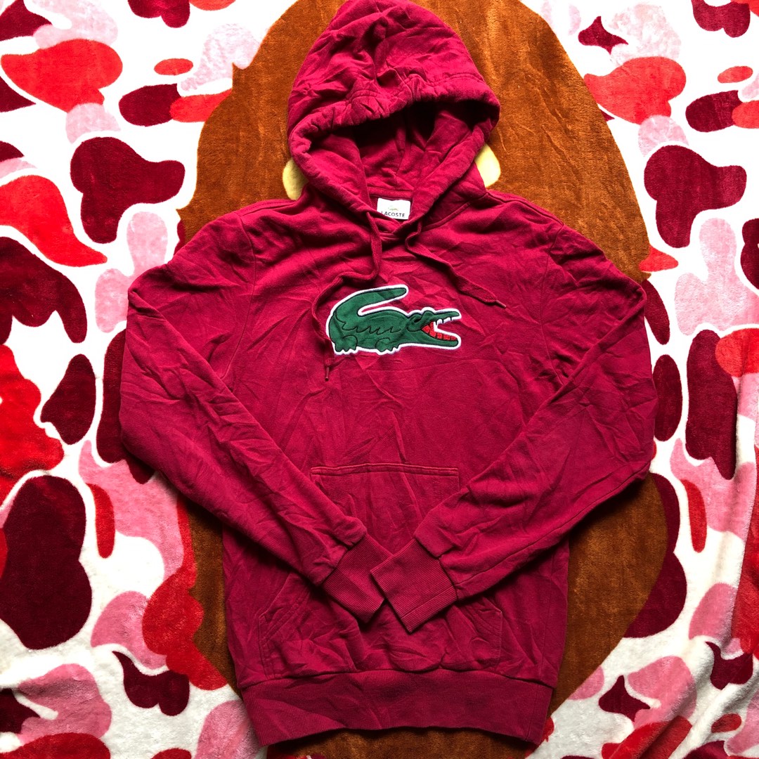 Authentic Lacoste hoodie like new, Men's Fashion, Tops & Sets, Hoodies