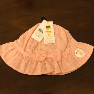 Authentic Mothercare pink broderie sun hat for girls