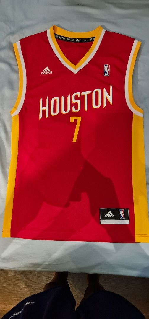 Houston rockets red and yellow jersey new arrivals
