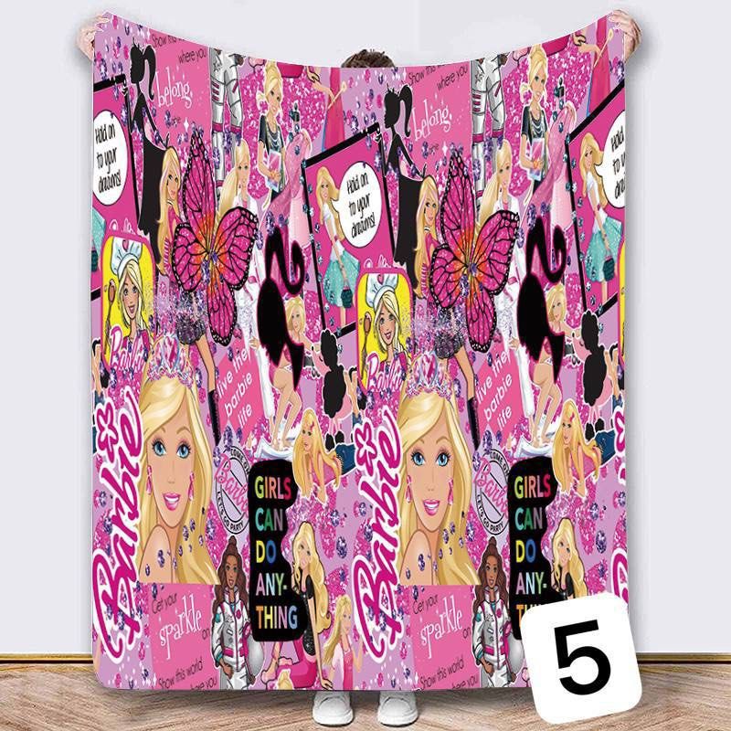 Barbie Blanket / Barbie Throw, Furniture & Home Living, Bedding