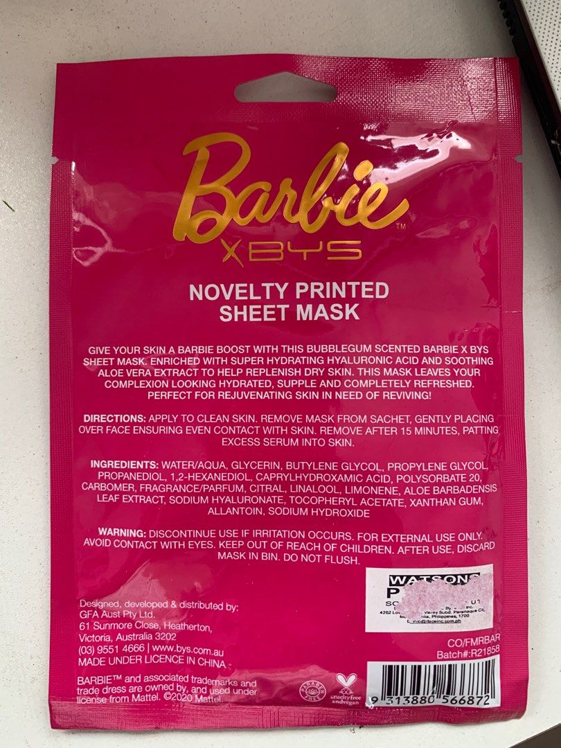 Barbie x BYS Mask on Carousell