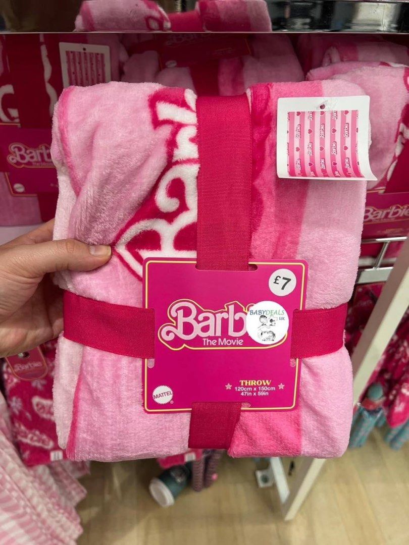 Barbie x Primark Throw, Furniture & Home Living, Bedding & Towels on