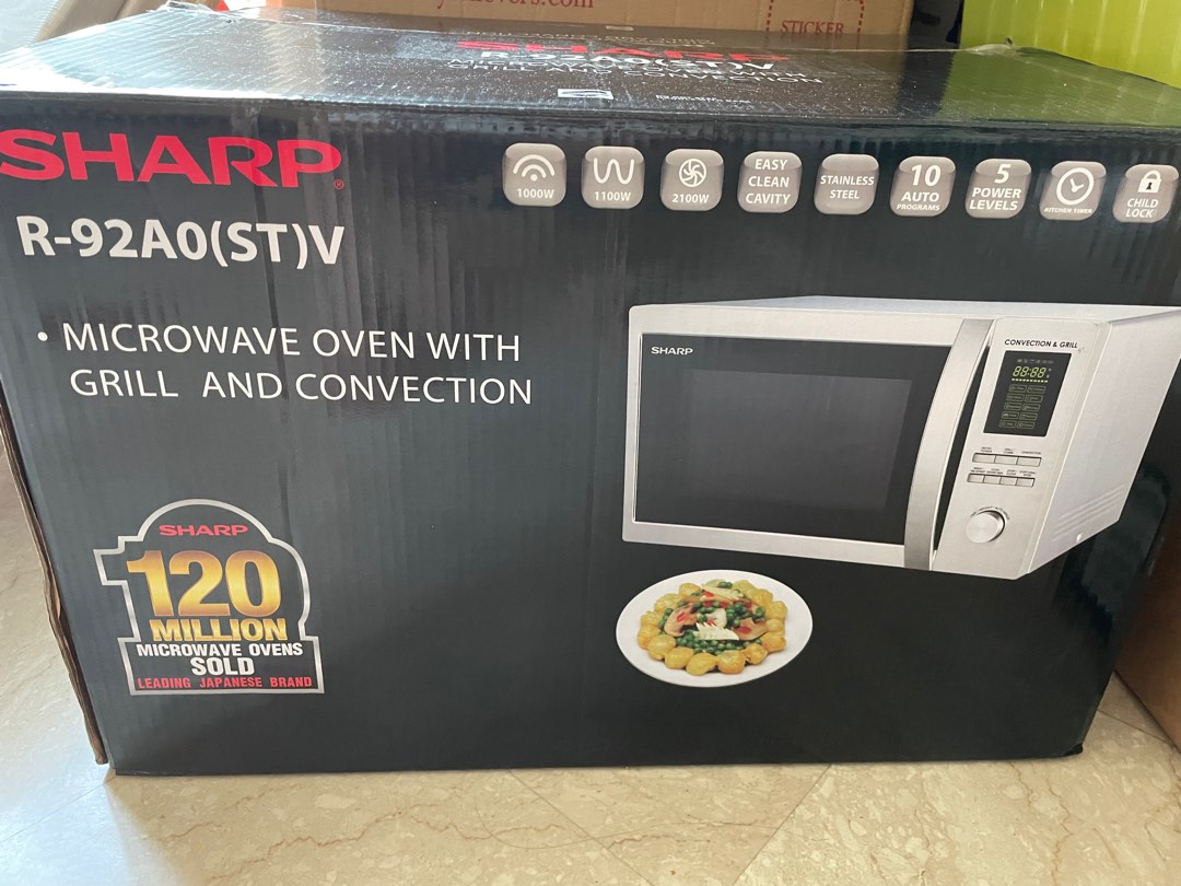 Barely used Sharp Microwave oven R92A0 (ST) V, TV & Home Appliances, Kitchen Appliances, Ovens