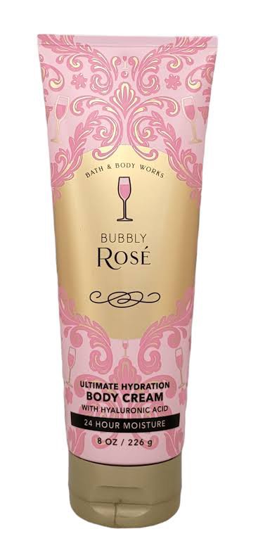 Bath And Body Works Bubbly Rose Ultimate Hydration Body Cream With Hyaluronic Acid 24 Hour