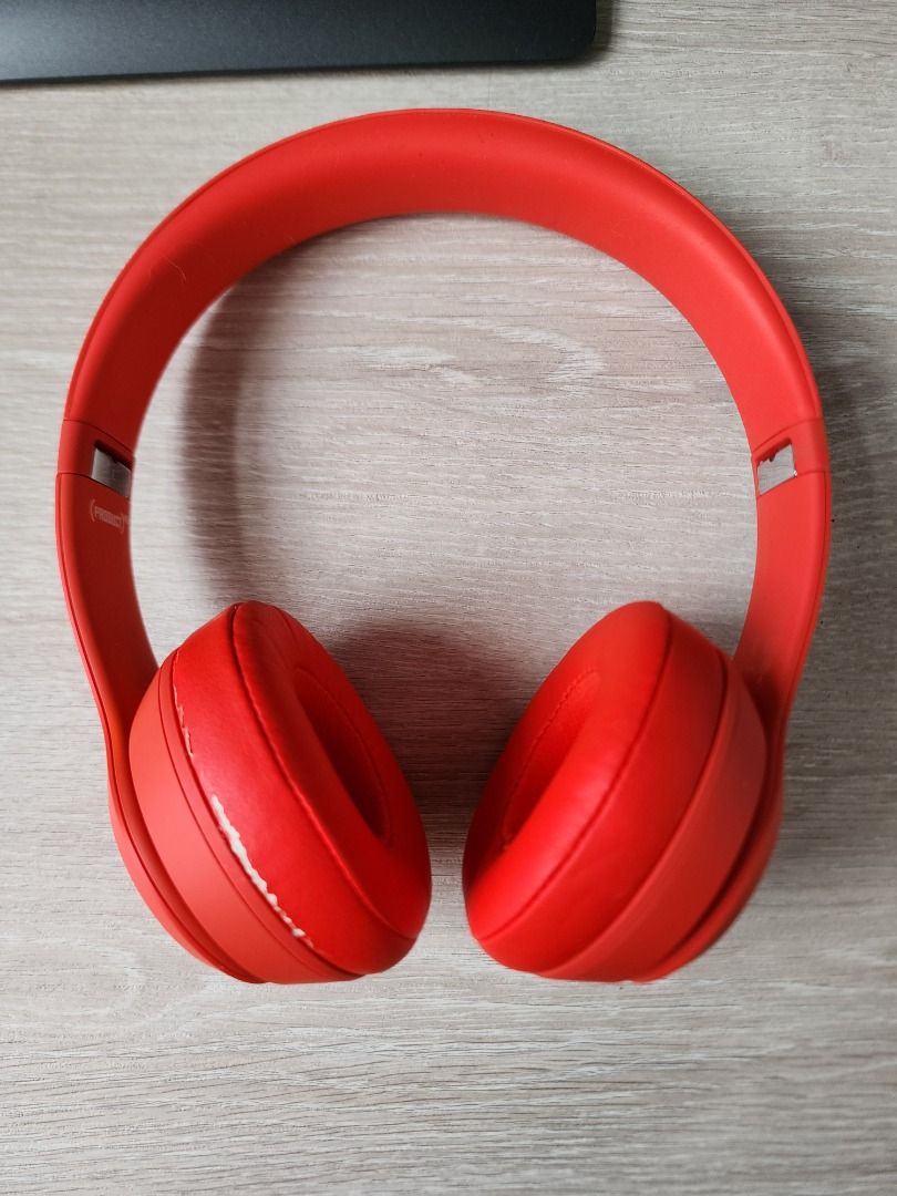 beats solo 1 wireless headphone product red 原裝正版, 音響器材, 頭