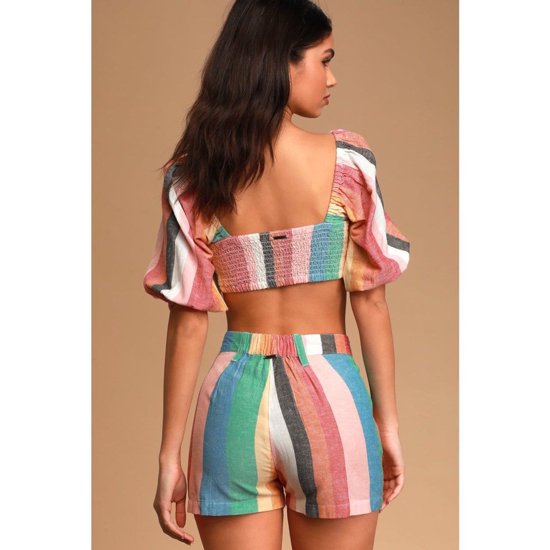 Billabong Hard to Tell Striped Shorts