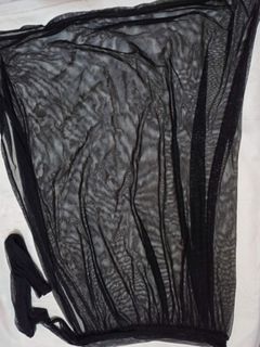 Black Lace Sheer Mesh Skirt / Bikini Cover up Swimwear for Swimming / Sunscreen Skirt, Freesize