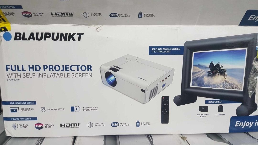 Blaupunkt Full HD Projector, TV & Home Appliances, TV & Entertainment, Projectors on Carousell