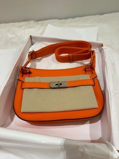 Hermes Mini Jypsiere Bleu France Evercolor Palladium Hardware