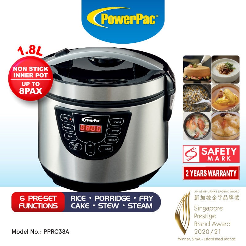 Free Delivery NEW 1.8L Digital Rice cooker 6 in 1 Airfryer, food steamer,  slow cooker, hotpot , cooker, cake maker, TV & Home Appliances, Kitchen  Appliances, Cookers on Carousell