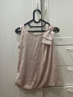 Bow pink top forever 21