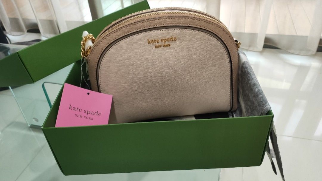 Kate Spade New York Morgan Double Zip Dome Crossbody - Pale Dogwood