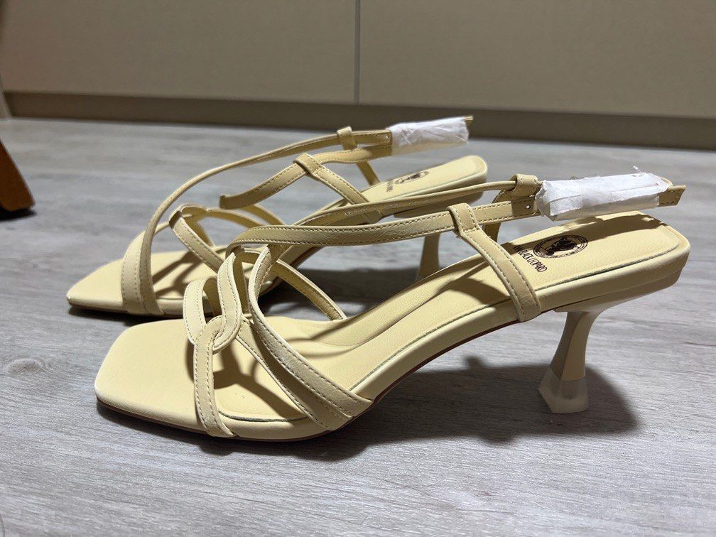 Pale yellow heels hot sale