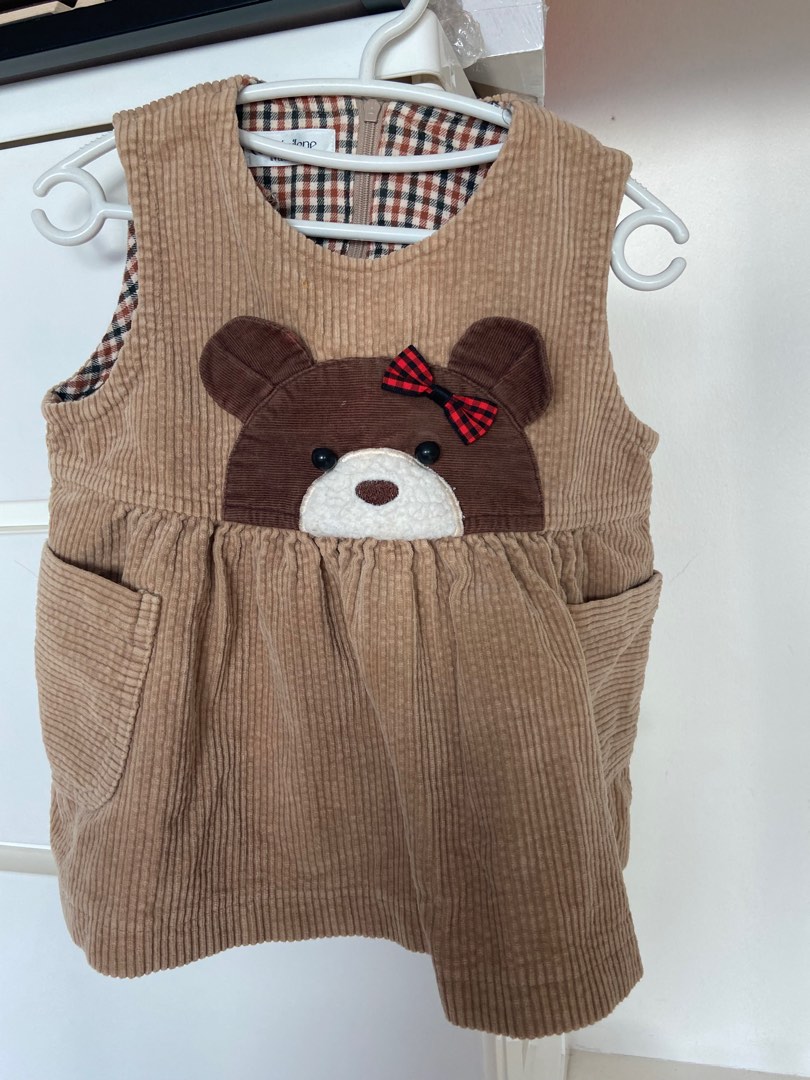 Hello Bear Design Dress For Baby Boy Beautiful Dress  #211 main image 1