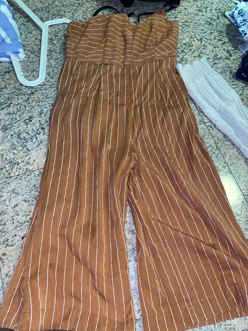 Brown Jumpsuit, Women's Fashion, Dresses & Sets, Jumpsuits on Carousell