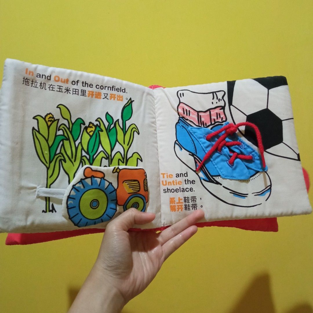 Buku anak edukasi montessori soft book my first busy book on Carousell