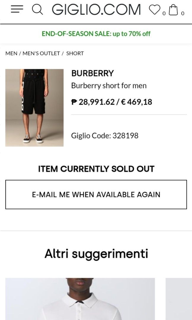 Burberry 70 2025 off sale