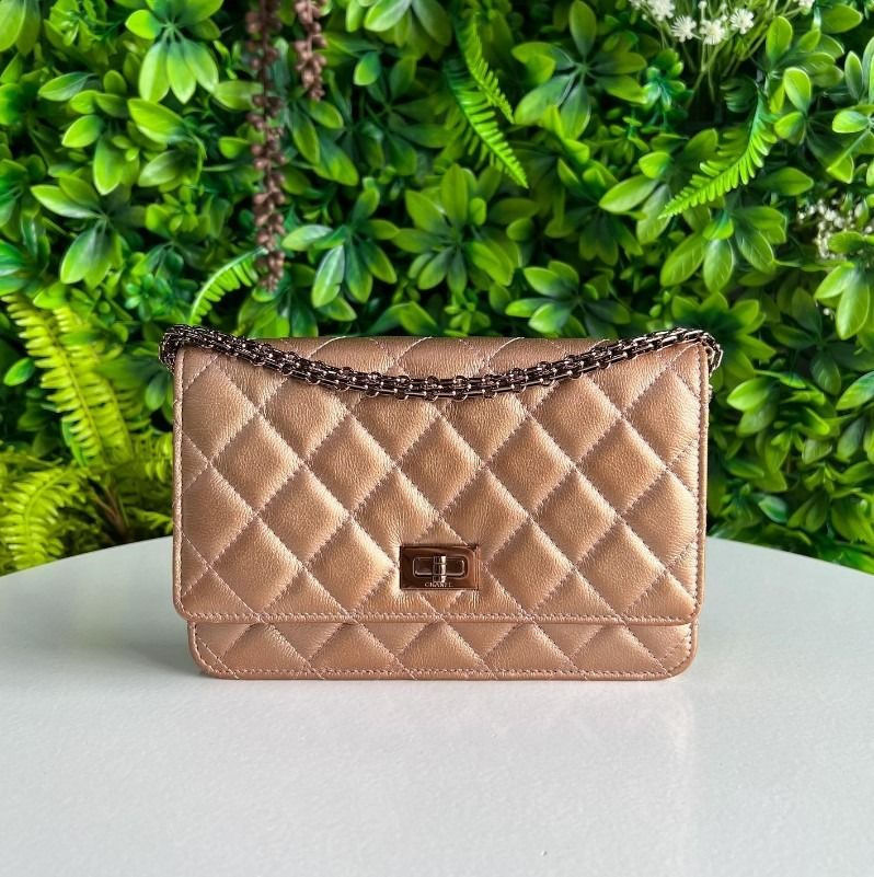 Chanel Reissue WOC Bronze Calf RGHW, Luxury, Bags & Wallets on