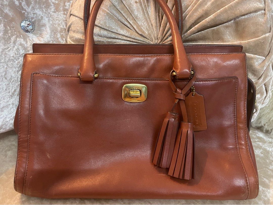 Cognac coach purse discount