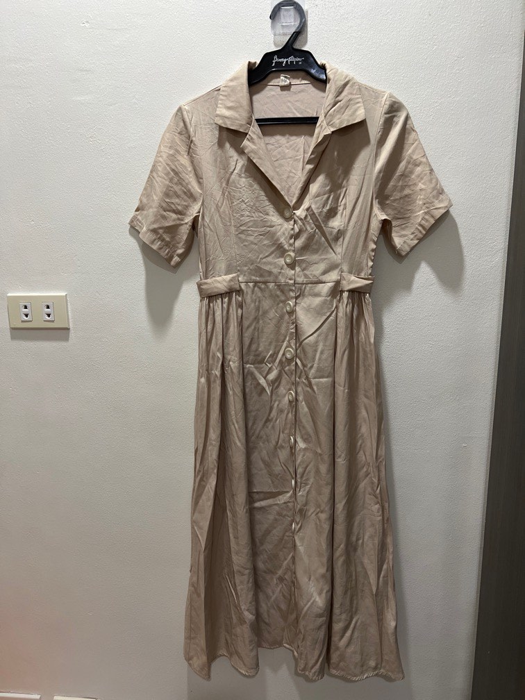 Coffee colored maxi dress on Carousell