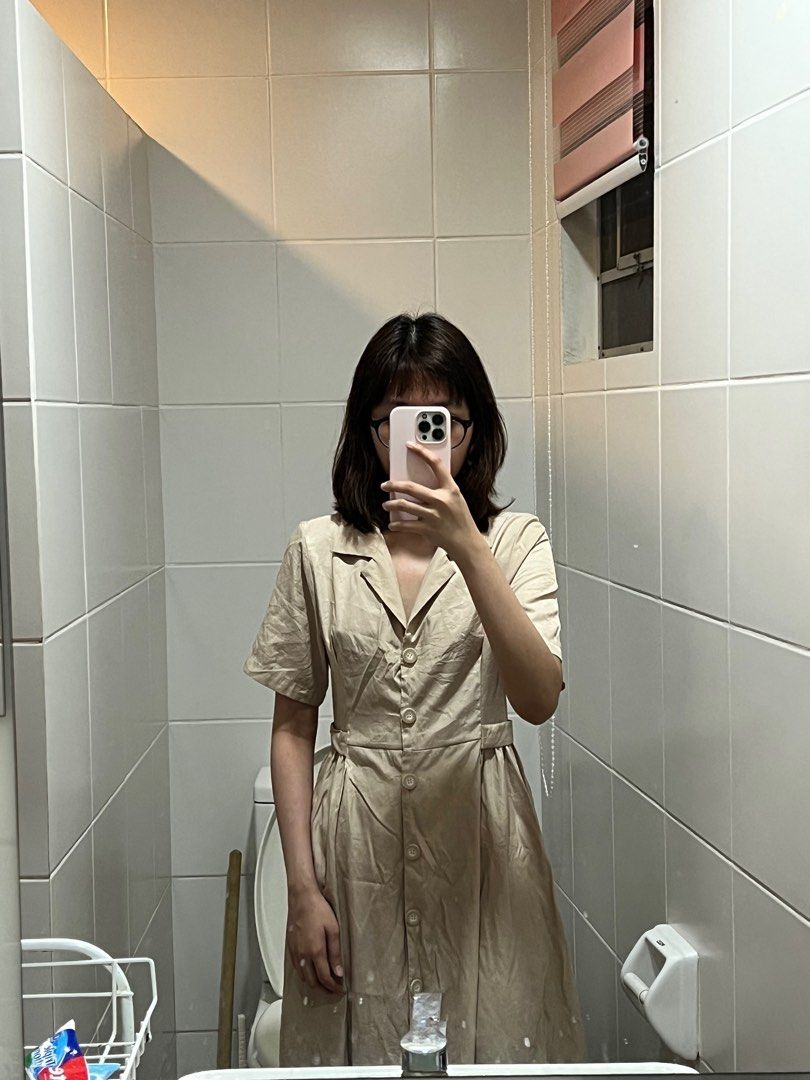 Coffee colored maxi dress on Carousell