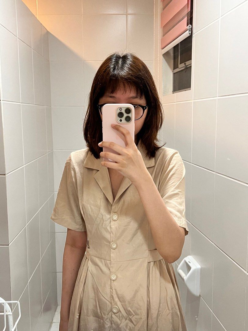 Coffee colored maxi dress on Carousell