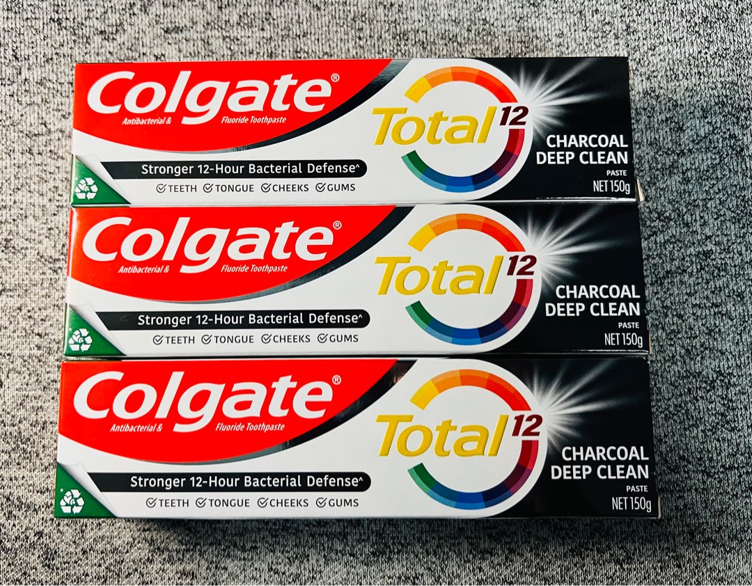 Colgate Total Charcoal Deep Clean Toothpaste Valuepack 150g [Bundle of